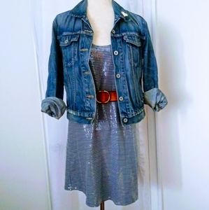 Fossil sequined tank mini dress